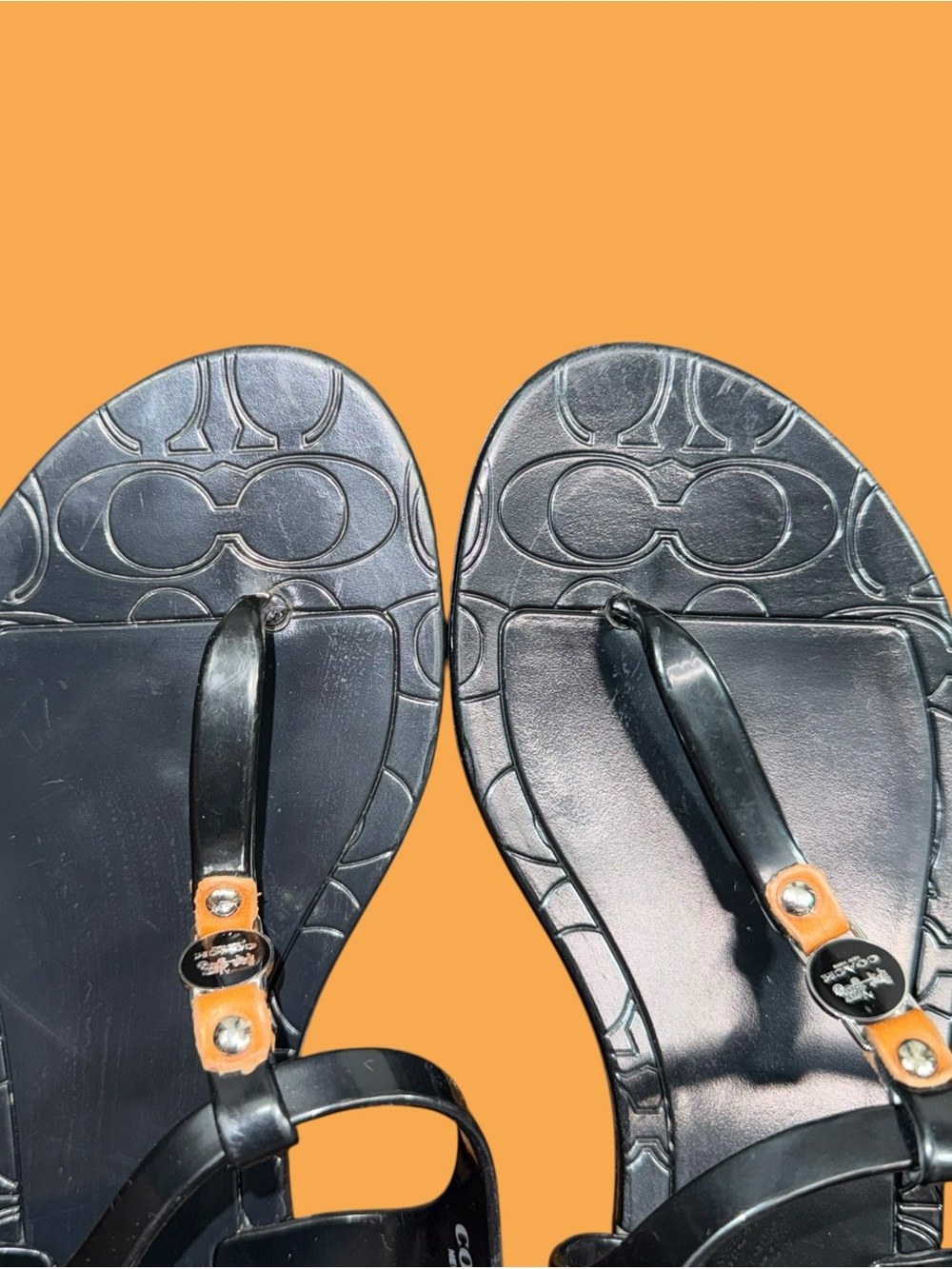Coach Black Jelly Sandals - Picture 14 of 14